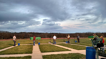 People Trapshooting